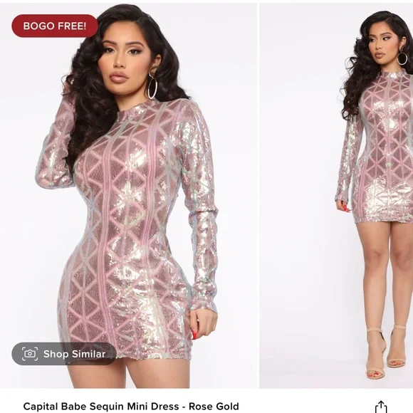 Fashion Nova | Dresses | New Sequin Pinkrose Gold Fashion Nova Dress Xl | Poshmark Fashion Nova | Dresses | New Sequin Pinkrose Gold Fashion Nova Dress Xl | Poshmark
